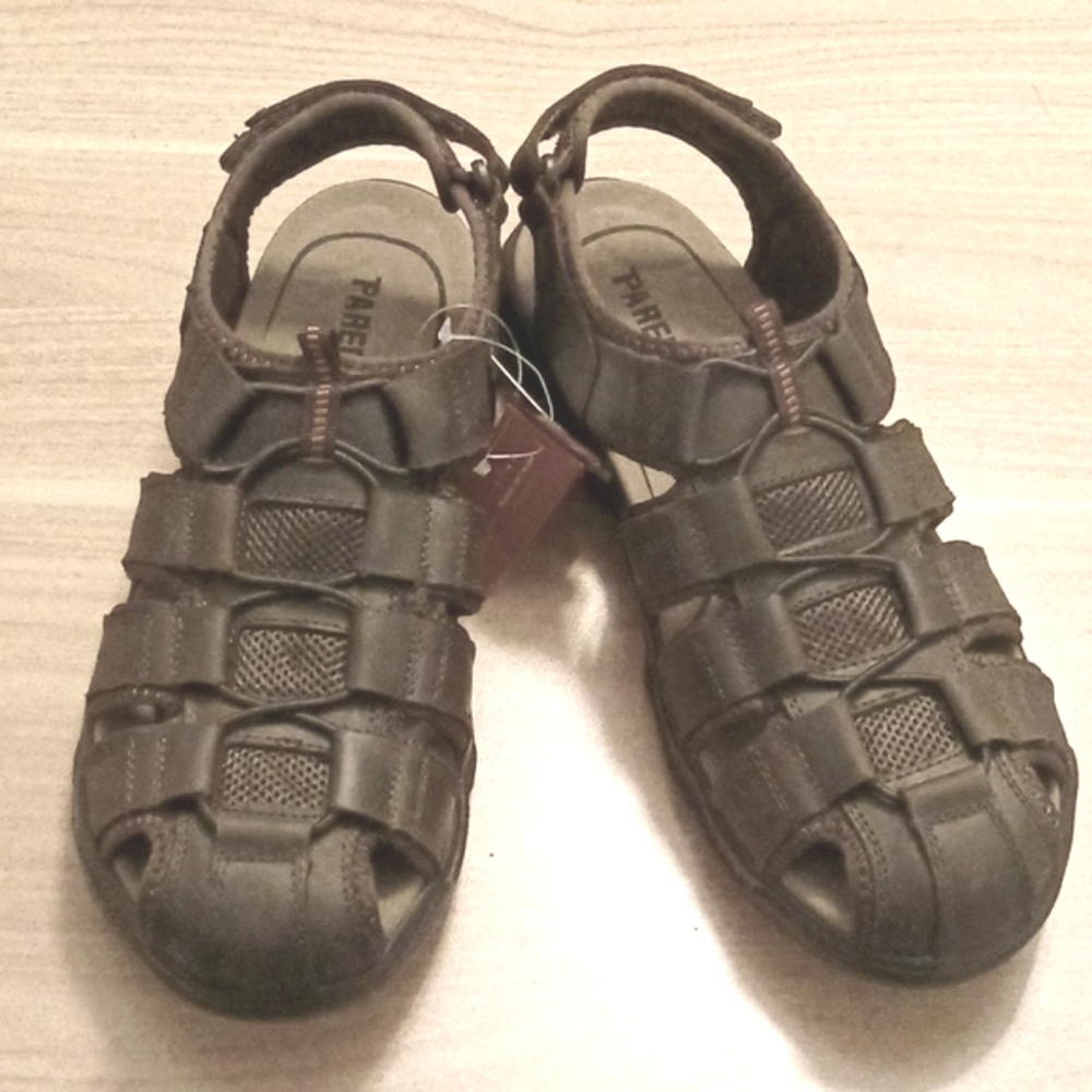 Paredes Leather Fisherman Sandals (Made in Spain) Size EU 46/ US 13 (NWT)